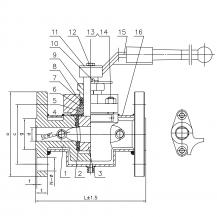 BX43F BX343F Jacketed Plug Valve